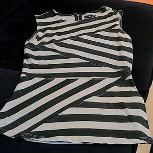 Black & gray sleeveless shirt